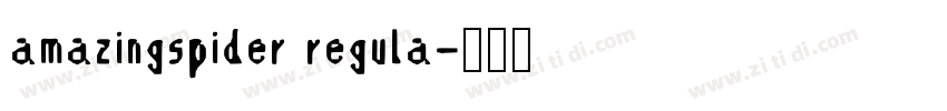 amazingspider regula字体转换